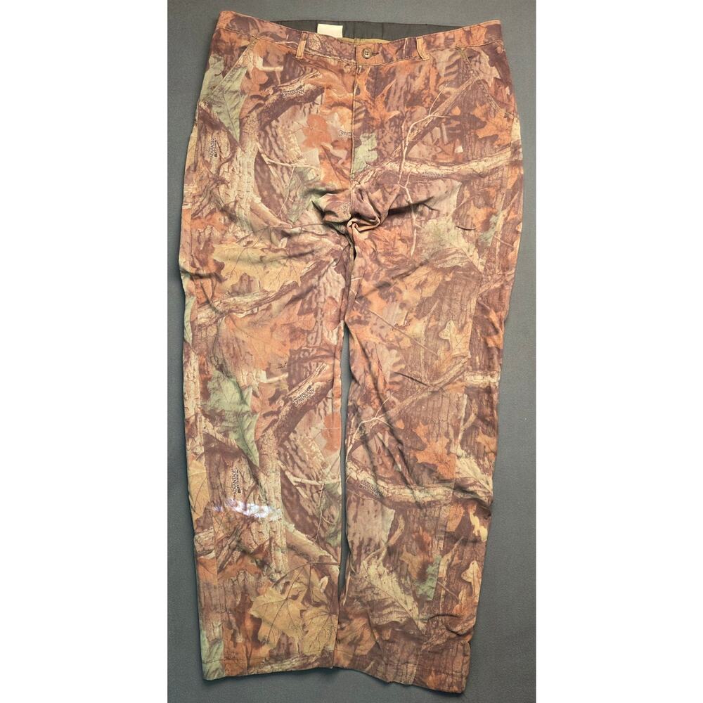 Pella Advantage Timber Camo Pants Soft (42x33.5) Faded Holes Lightweight Hunting